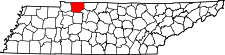Map of Tennessee highlighting Montgomery County.svg