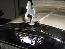 Logo Automobiles Hanomag sur une  3/16 de 1929