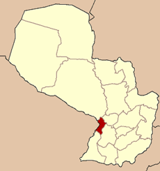 Localisation du département Central sur la carte du Paraguay