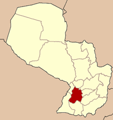Localisation du département de Paraguarí sur la carte du Paraguay