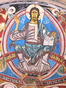 Christ Pantocrator de Sant Climent de Taüll, chef-d'œuvre de l'art roman catalan.