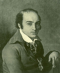 Portrait peint lors de son  emprisonnement par Joseph-Benoît Suvée.