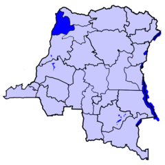 Localisation du district du Sud-Ubangi