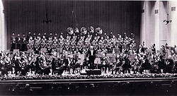 Eugene Ormandy à la tête de l'Orchestre de Philadelphie en 1970