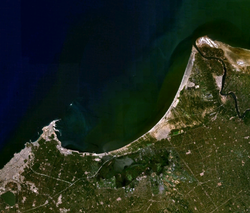 Image satellite de la baie d'Aboukir.