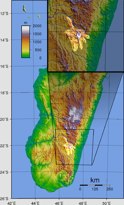 Carte de localisation du massif.