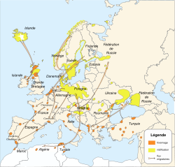 Anser anser migration map-fr.svg