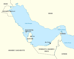 Carte du golfe Persique.