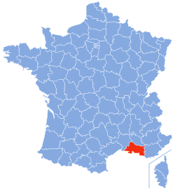 Localisation des Bouches-du-Rhône en France