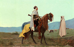 Boulanger Gustave Clarence Rudolphe An Arab Horseman.jpg
