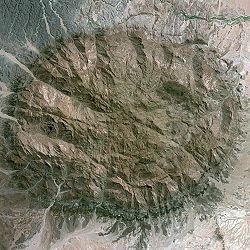 Image satellite du massif du Brandberg.