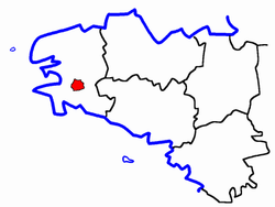 Localisation du Canton de Briec