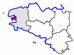 Localisation du Canton de Crozon