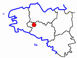 Localisation du Canton de Guémené-sur-Scorff