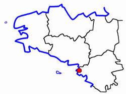 Localisation du Canton de Guérande