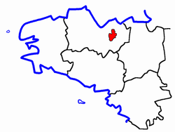 Localisation du Canton de Jugon-les-Lacs