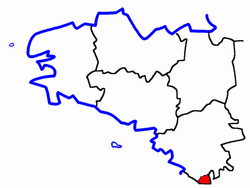 Localisation du Canton de Legé