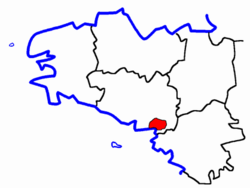 Localisation du Canton de Muzillac