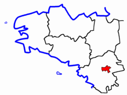 Localisation du Canton de Nort-sur-Erdre