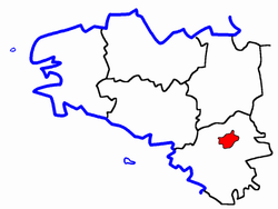 Localisation du Canton de Nozay