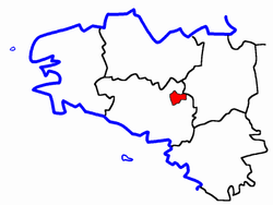 Localisation du Canton de Ploërmel