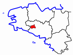 Localisation du Canton de Plouay