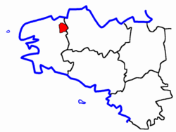 Localisation du Canton de Plouigneau
