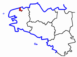 Localisation du Canton de Plouzévédé