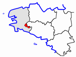Localisation du Canton de Scaër