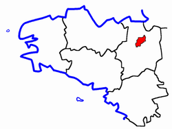 Localisation du Canton de Saint-Aubin-d'Aubigné