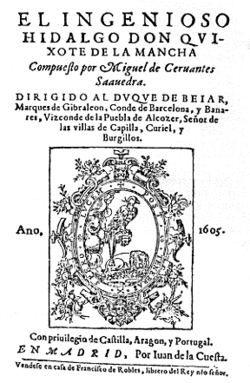 Couverture de la première édition (1605).