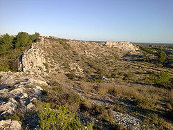 Un des sommets du chaînon de la Pène (alt. 41 m).