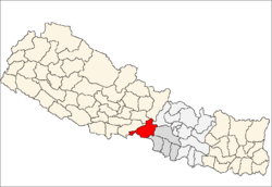 Localisation du district de Chitwan