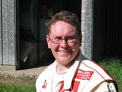 Thomas Rådström pendant une séance d'essai en Finlande avec Citroën