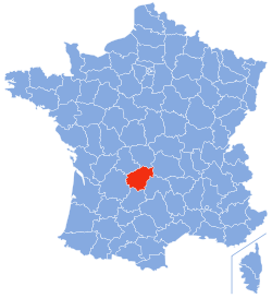 Localisation de la Corrèze en France