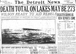 Image illustrative de l'article Tempête de 1913 sur les Grands Lacs