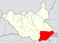 Localisation de l'État dans le Soudan du Sud
