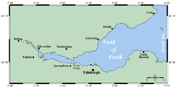 Carte du Firth of Forth.