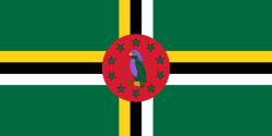 Amazona imperialis sur le drapeau de la Dominique
