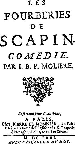 Frontispice de la première édition de 1671
