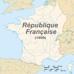 Première république française en l'an 1800