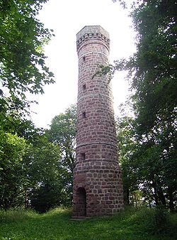 La tour Mündel au sommet du Heidenkopf