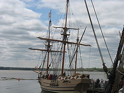 Réplique du Discovery construite pour fêter le 400e anniversaire de son arrivée à Jamestown