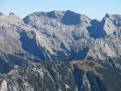 Grubenkarspitze depuis le Kaskarspitze