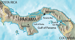 Golfe de Panamá et autres golfes mineurs.