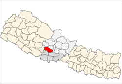 Localisation du district de Gulmi