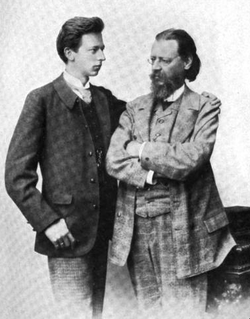 Siegmund von Hausegger avec son père, Friedrich von Hausegger