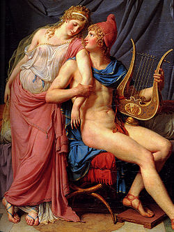 Les Amours de Pâris et d'Hélène (1788, détail)par Jacques-Louis David, Musée du Louvre