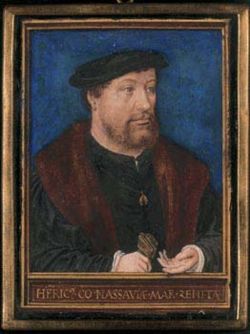 Portrait de Henri III de Nassau attribué à Bernard van Orley.