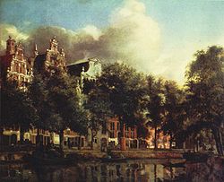 Un canal à Amsterdam de Jan van der Heyden (1637-1712) ; l'Amsterdam de Petersen.
